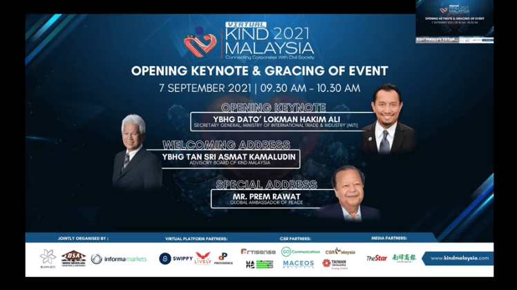 Prem Rawat spoke at the opening ceremony of the Kind Malaysia 2021 virtual conference